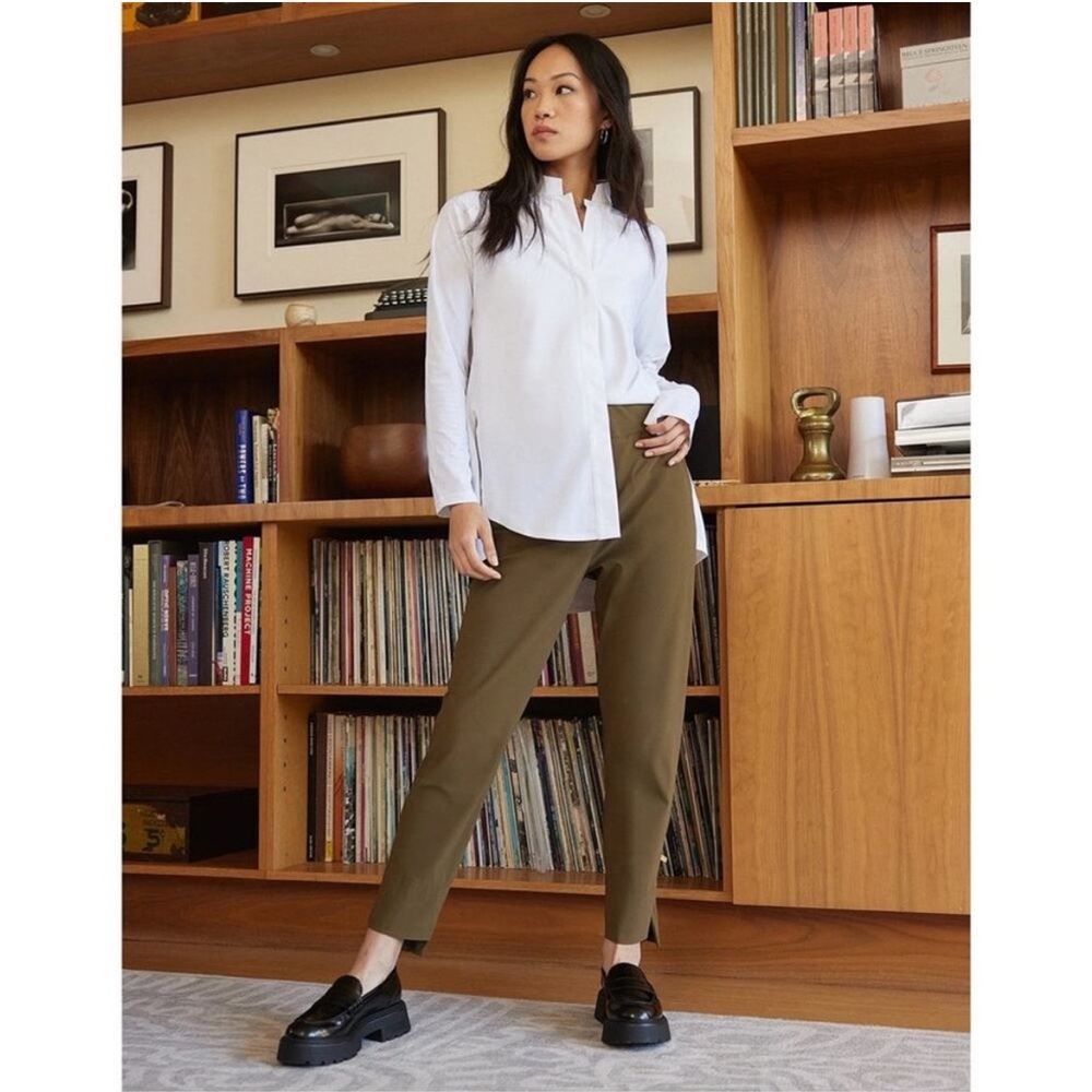 Aday Something Borrowed White Button Down Long Sl… - image 1